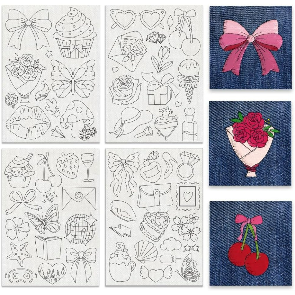 Embroidery Stabilizer Backing - 58Pcs Bow Ties Water Soluble Hand