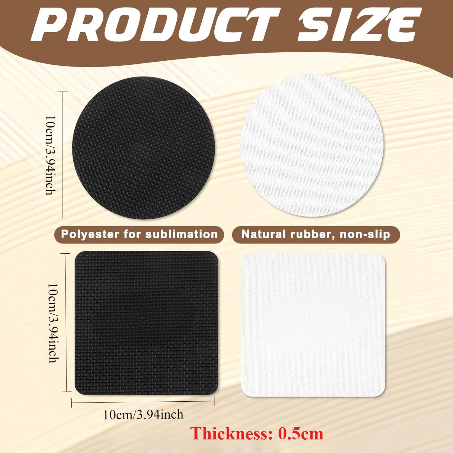 10 Pcs Sublimation Coasters Bl - Sublimation Mug Blank のレビューと価格
