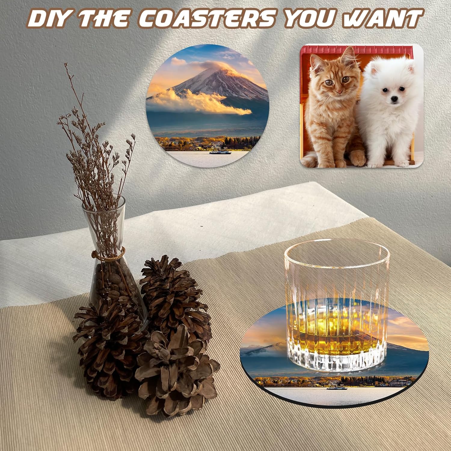 10 Pcs Sublimation Coasters Bl - Sublimation Mug Blank のレビューと価格