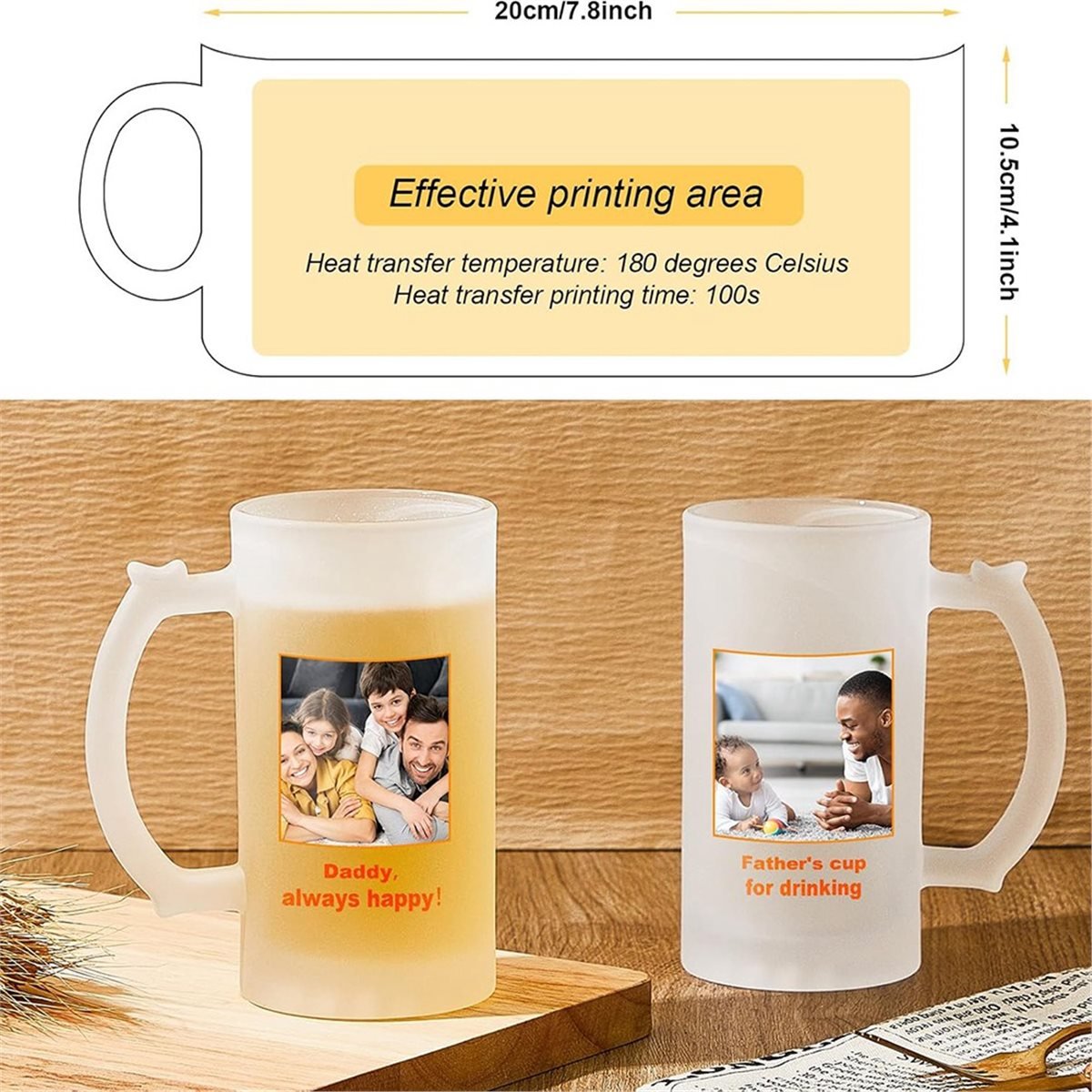 2 Pcs Sublimation Blank Beer M - Sublimation Mug Blank のレビューと価格