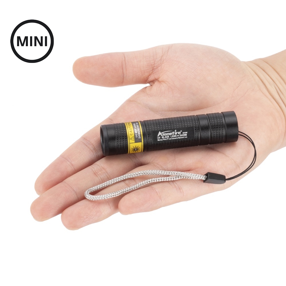 Mini 365nm UV Flashlight Black - Uv Led Lamp Printer のレビューと価格