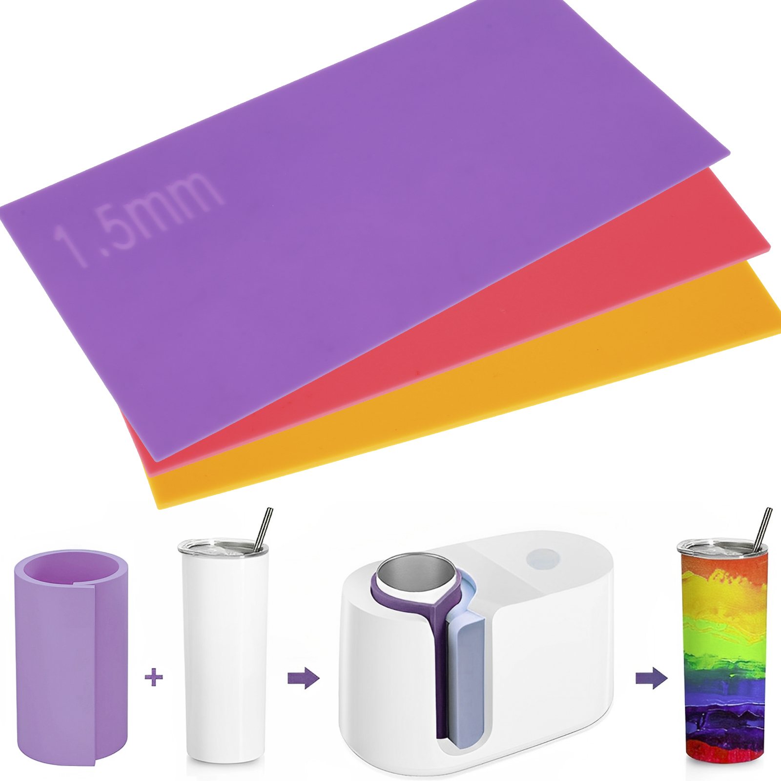 3pcs Sublimation Tumblers Wrap - Sublimation Mug Blank のレビューと価格