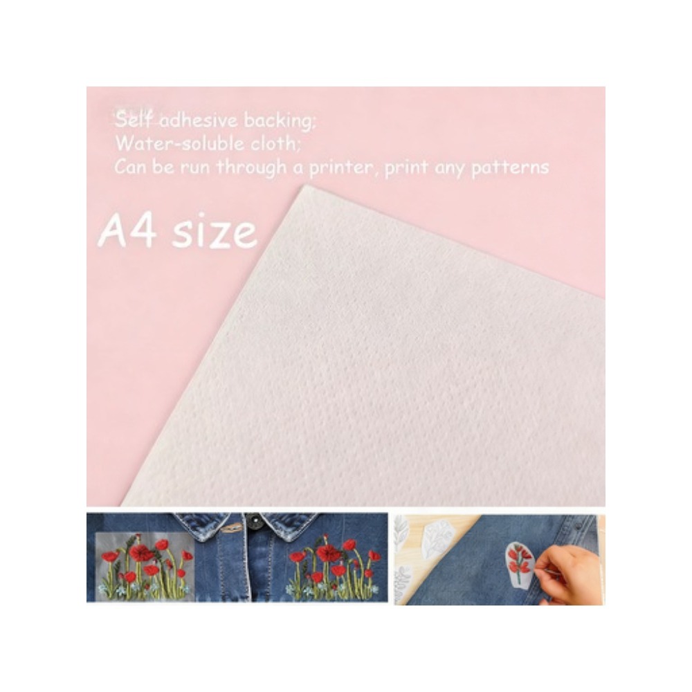 5 sheets A4 Custom Printing Pr - Embroidery Stabilizer Backing のレビューと価格