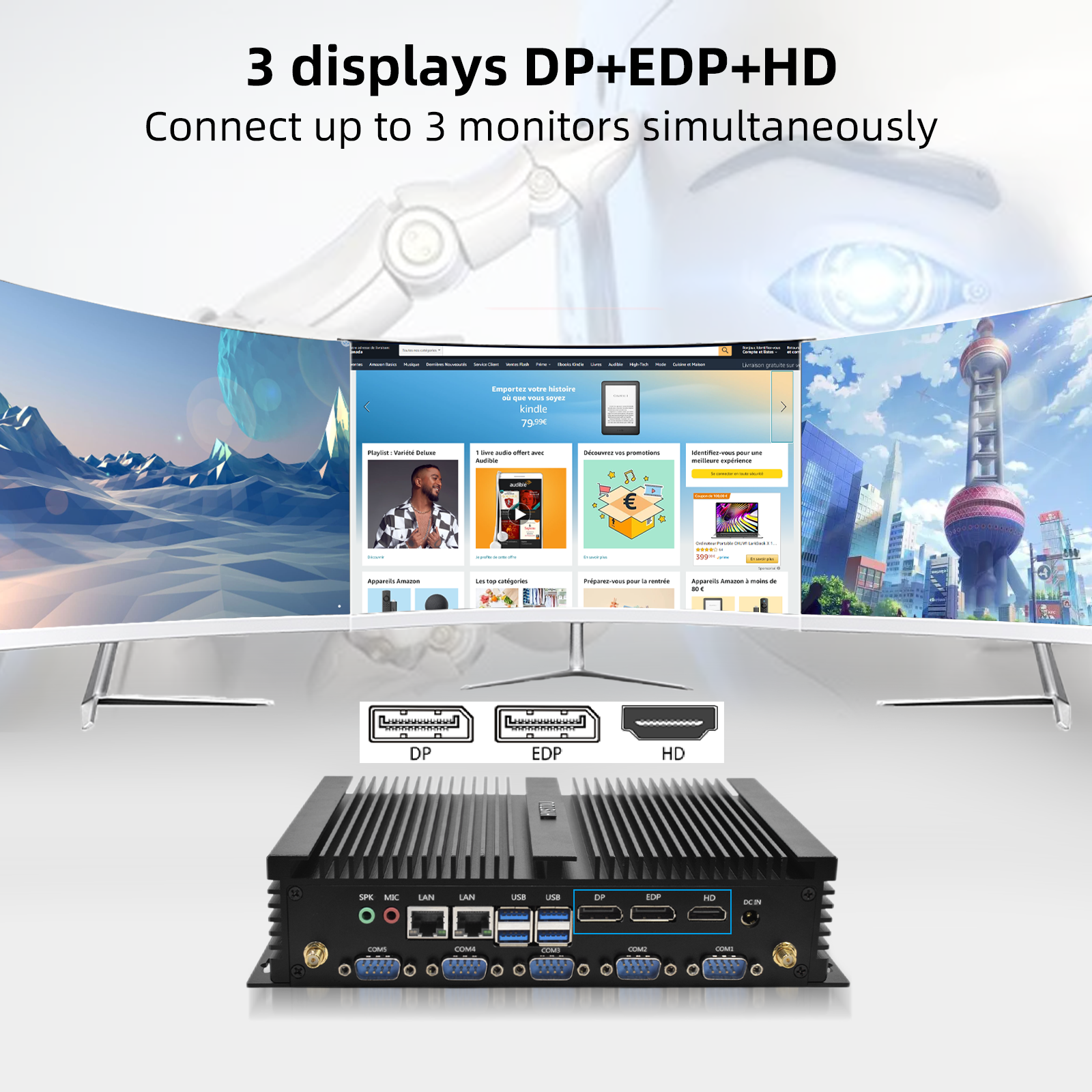 i7 8550U Fanless Mini PC Dual  - Commercial Printing Factory のレビューと価格