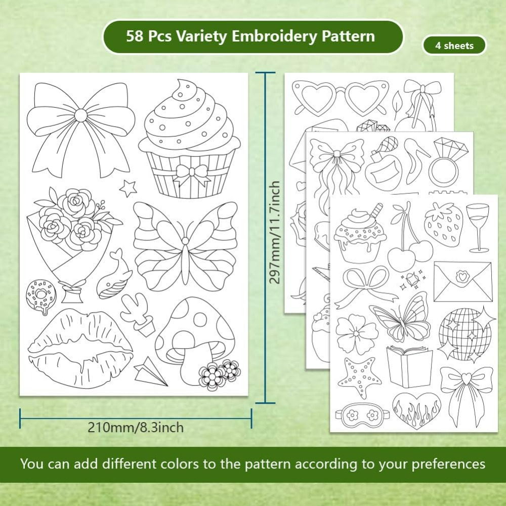 58Pcs Bow Ties Water Soluble H - Embroidery Stabilizer Backing のレビューと価格