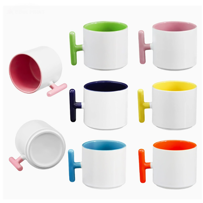 2PCS Creativity T-shaped handl - Sublimation Mug Blank のレビューと価格