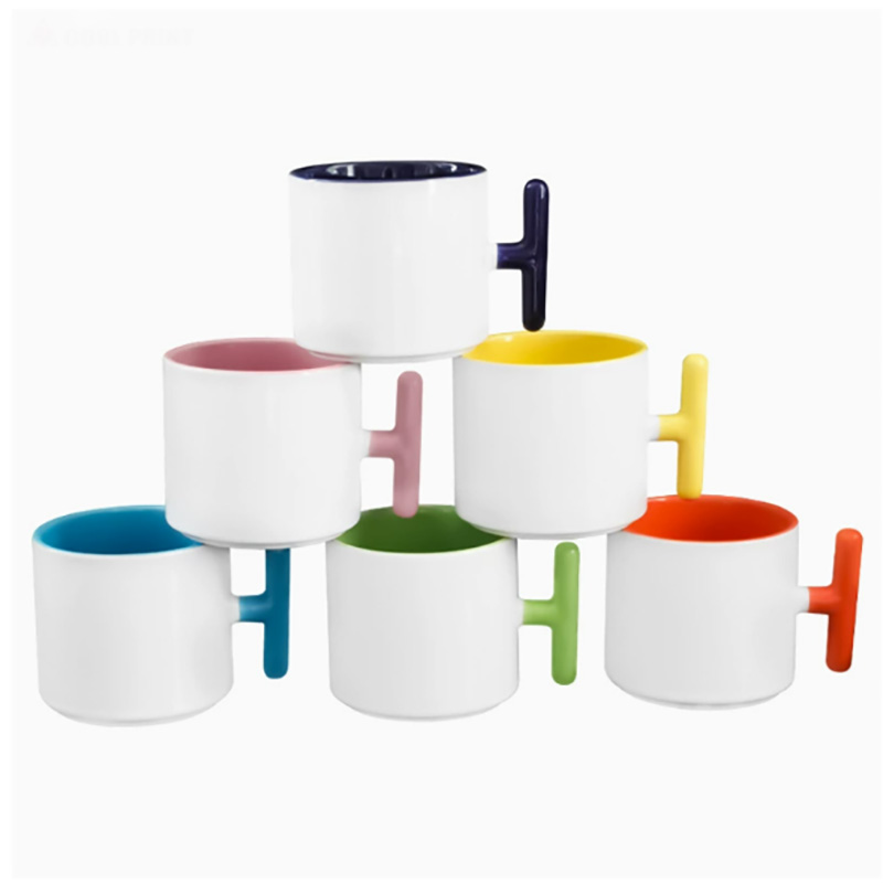 2PCS Creativity T-shaped handl - Sublimation Mug Blank のレビューと価格