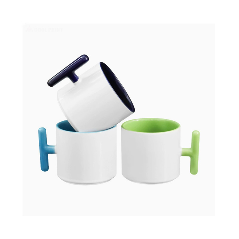 2PCS Creativity T-shaped handl - Sublimation Mug Blank のレビューと価格