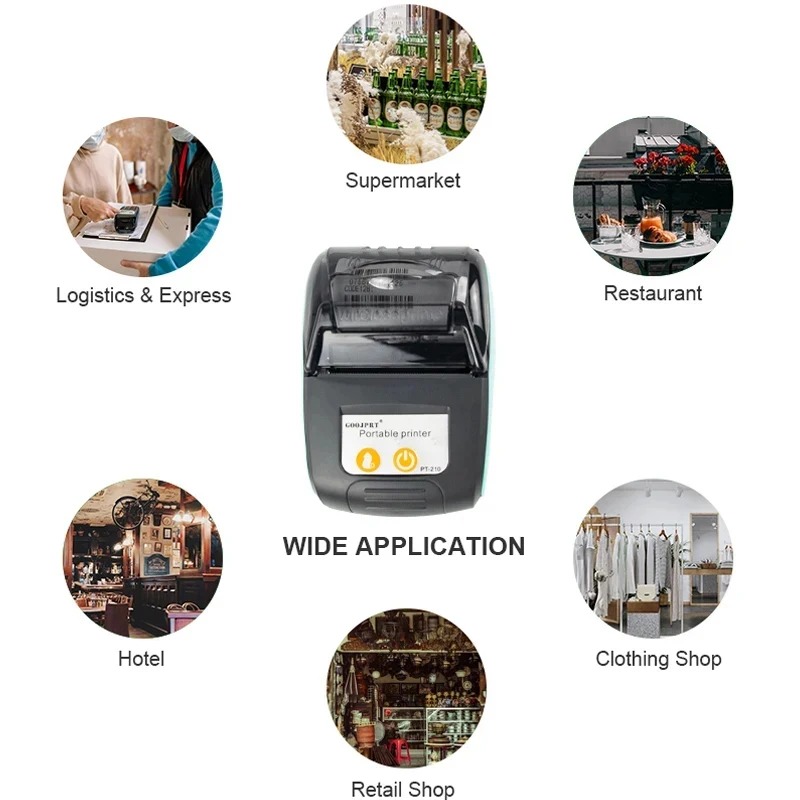 58mm Portable Mini Thermal Rec - Commercial Printing Factory のレビューと価格