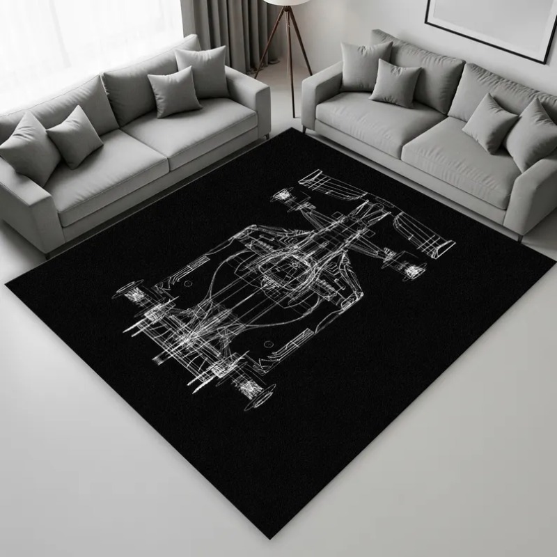 Classic Modern Style Carpet, R - Commercial Digital Printing のレビューと価格
